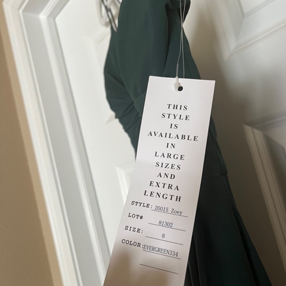Bridesmaid dress - evergreen - new with tags - Picture 5 of 6